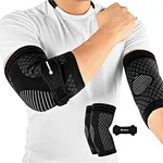 The arm sleeves for women and men can increase blood circulation by offering an all-around compression; crafted with a soft EVA pad, the elbow pads strap provides added support to stabilize your elbow muscles;